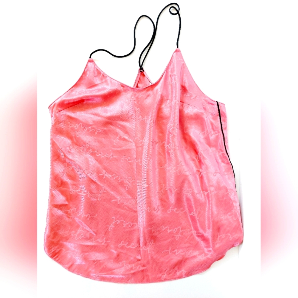 Pink Logo Victoria's Secret Cami/Tank‎ size Large Boudoir Sexy Nightshirt